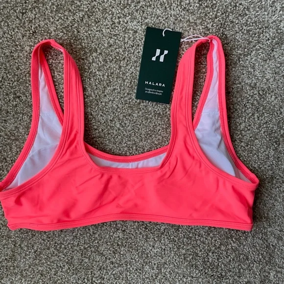 HALARA Dreamy Pink Bikini TOP and Crossover Swimsuit BOTTOMS, NWT, Size M (8-10) - Picture 5 of 9